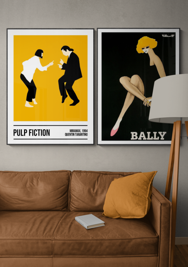 Pulp Fiction movie poster, Pulp Fiction dancing print, Mia Wallace, Vincent  Vega, Pulp Fiction print, movie art, Pulp Fiction dance poster – Digital  Print Collective