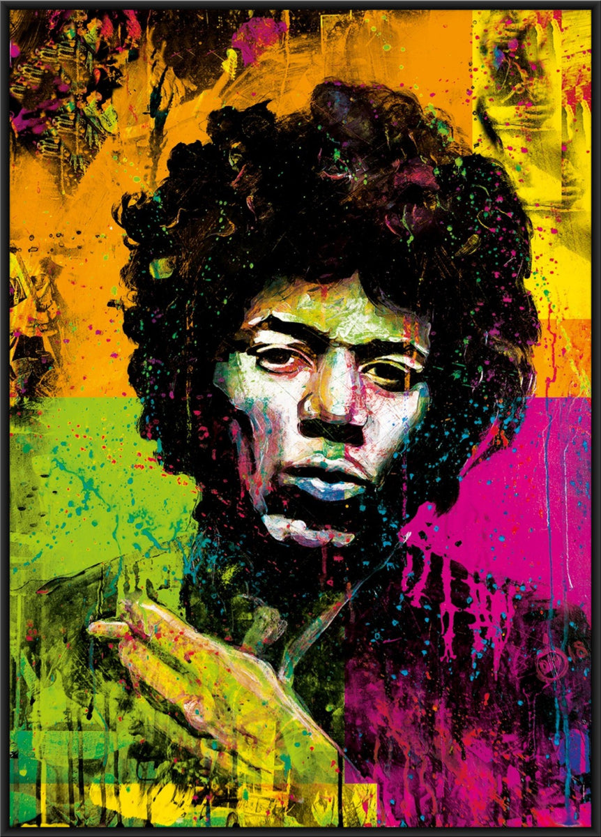 Jimi Hendrix Modern Print, Jimi Hendrix Poster, Pop Art, Digital Art 