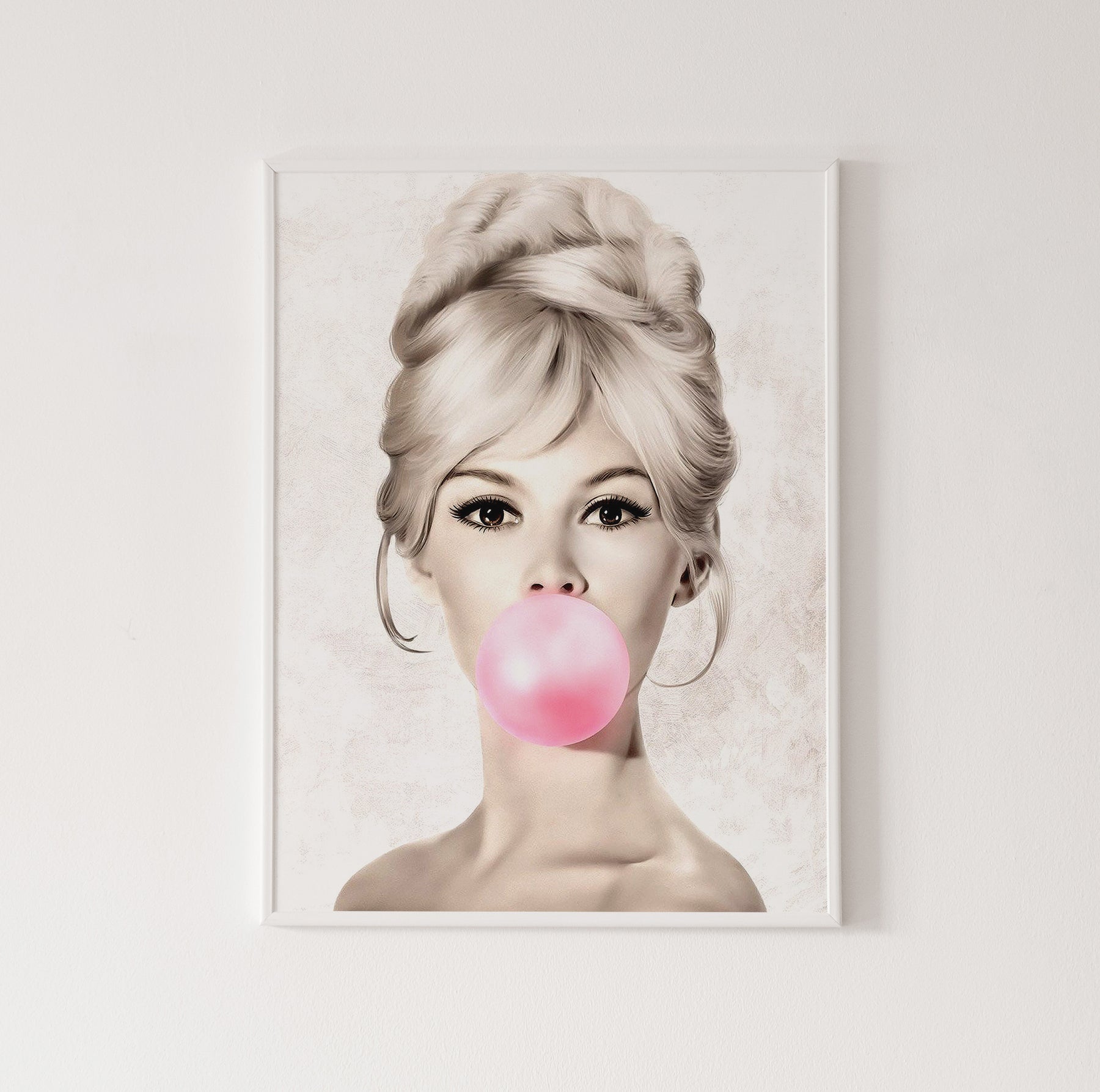 Affiche Portrait Brigitte Bardot – Signée – Réédition – 45 x Affiche Portrait Brigitte Bardot – Signée – Réédition – 45 x