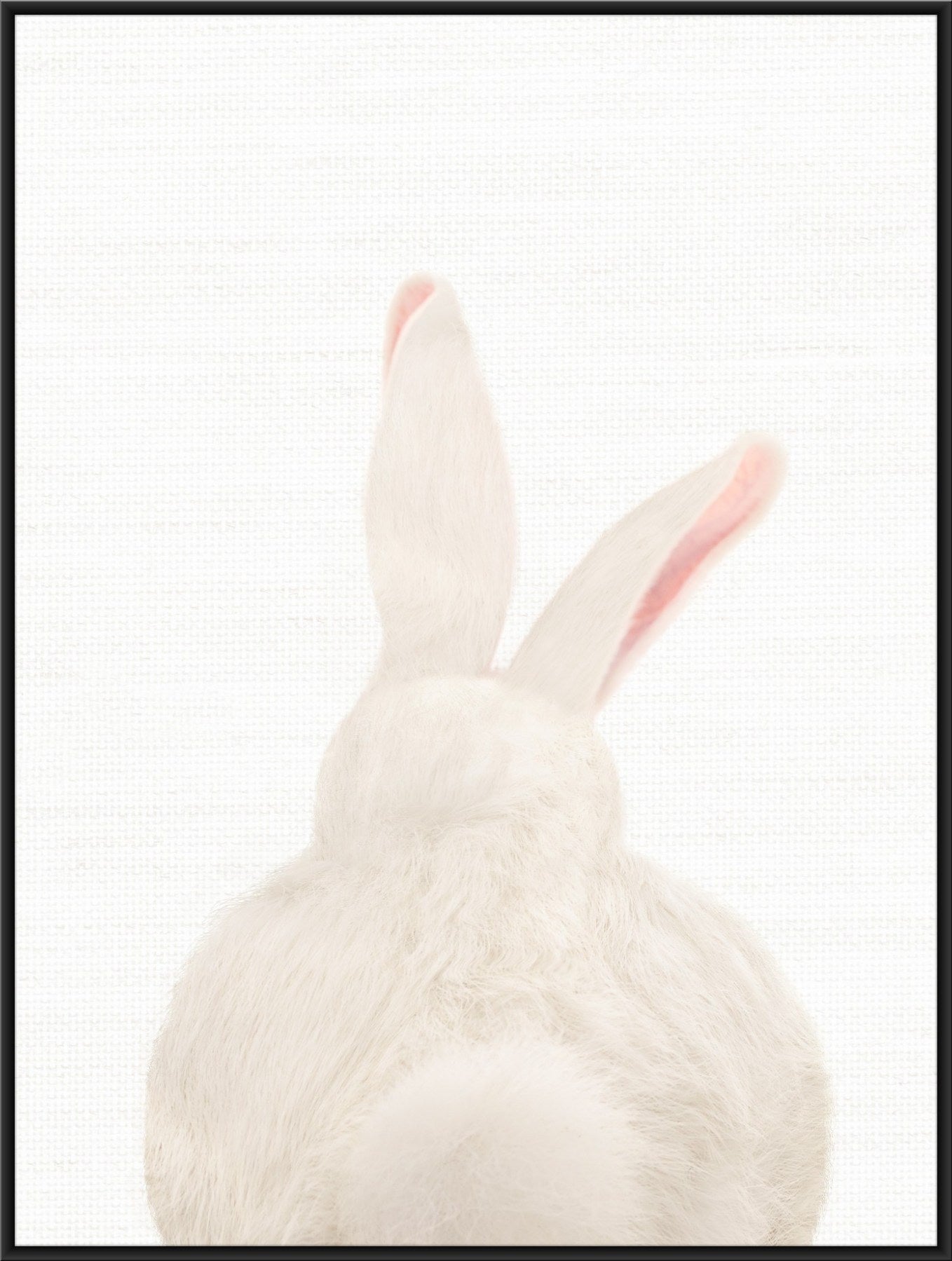 White rabbit poster, rabbit print, kid's bedroom poster, nursery wall ...