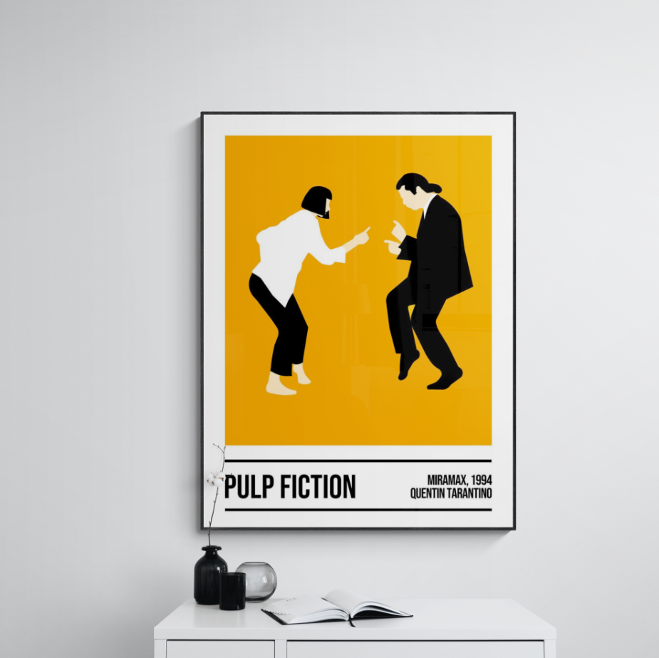 PULP FICTION V2 MIA WALLACE ORIGINAL CINEMA MOVIE ART PRINT PREMIUM POSTER