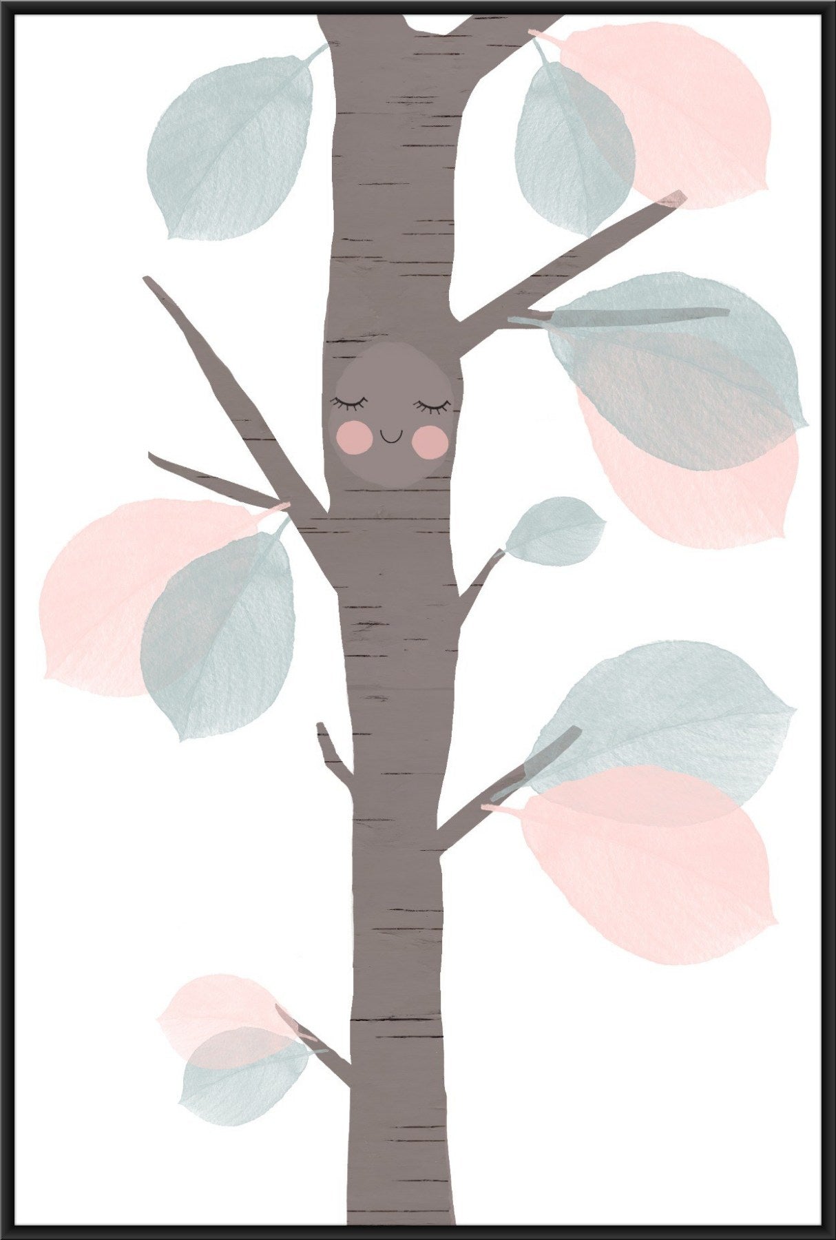 Tree Mini Poster Little tree print, nursery decor, children bedroom poster, kid's ...